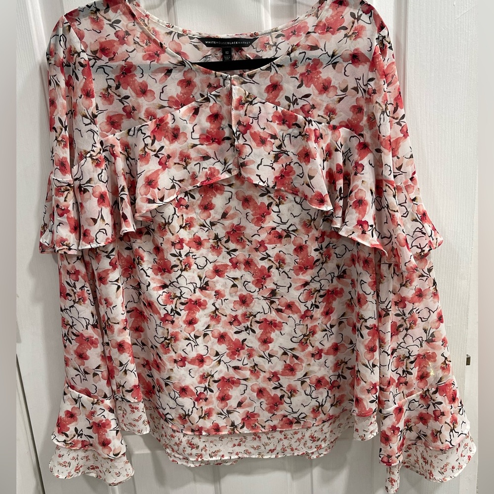 White House Black Market Blouse Size 12